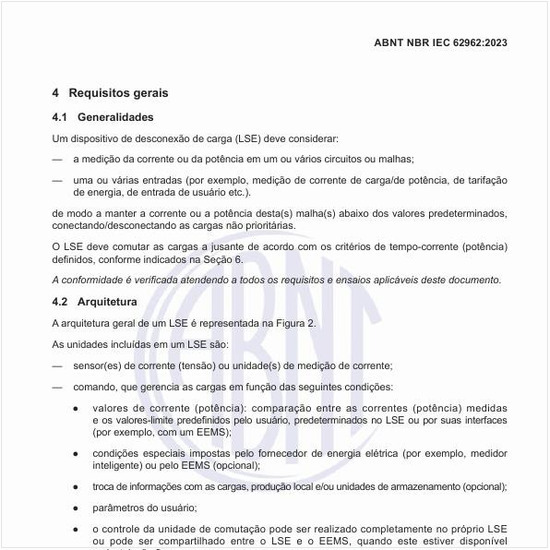 Qual é a arquitetura geral do LSE?