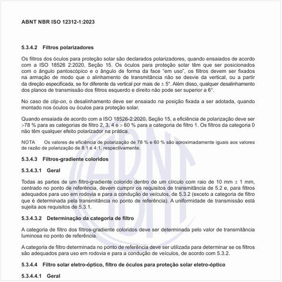 Quais são os parâmetros para os filtros-gradiente coloridos?