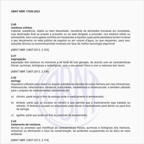 Qual é a definição dos resíduos sólidos?