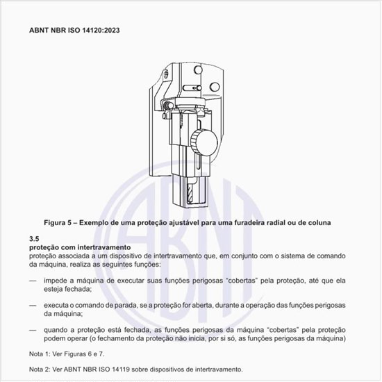 Como deve ser a proteção com intertravamento?