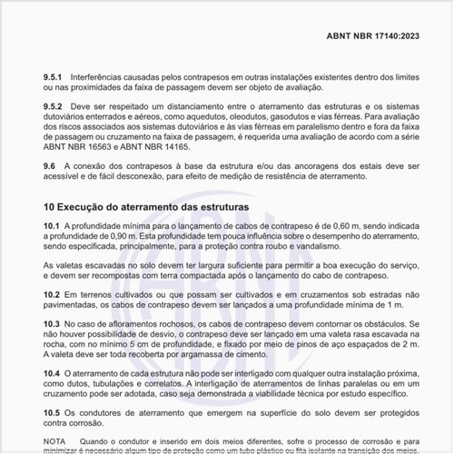 Como realizar a execução do aterramento das estruturas?