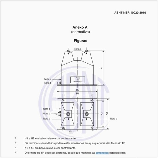 Quais são as dimensões padronizadas dos TP com isolação sólida para interior?