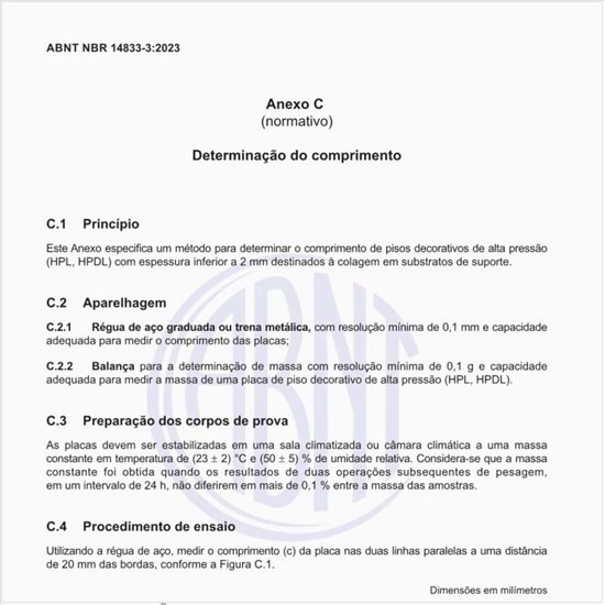 O que fazer para a determinação do comprimento?