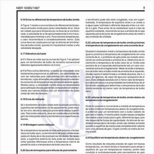 Como devem ser feitas as leituras de temperatura de bulbo úmido abaixo da temperatura de congelamento?