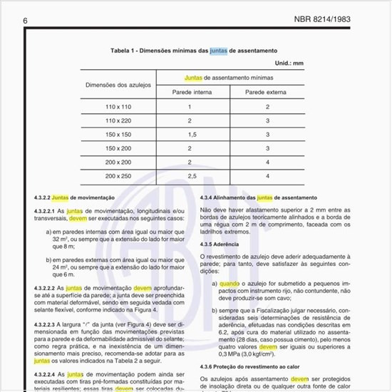 Quando devem ser feitas as juntas de movimentação?