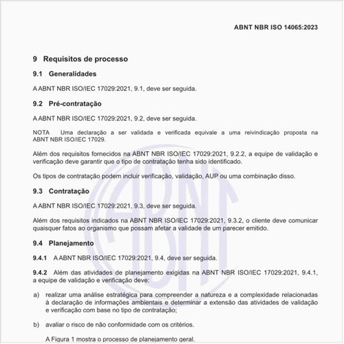 Quais são os requisitos de processo?