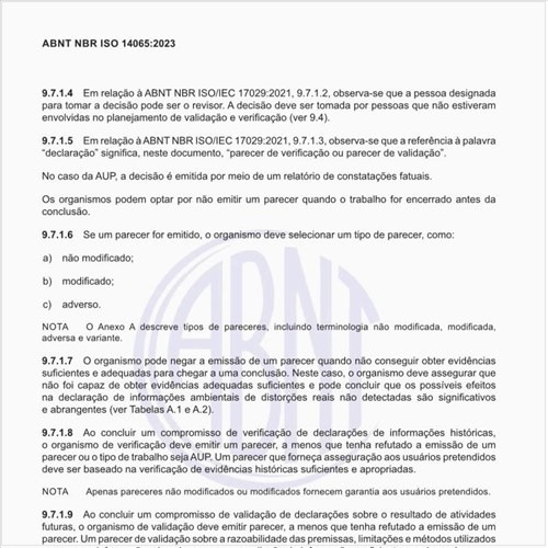 Como executar a emissão da declaração de validação e verificação?