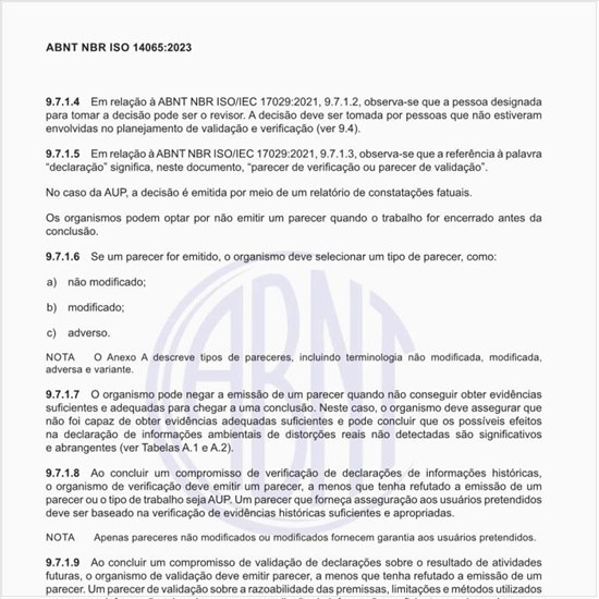 Como executar a emissão da declaração de validação e verificação?