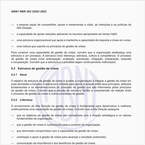 Qual deve ser a estrutura de gestão de crises?