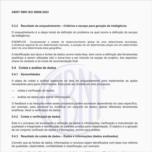 Como identificar o resultado da coleta de dados e informações (dados analisados)?