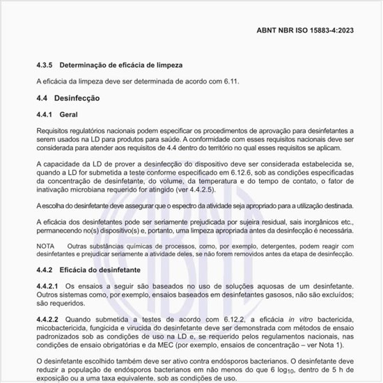 Como medir a eficácia do desinfetante?