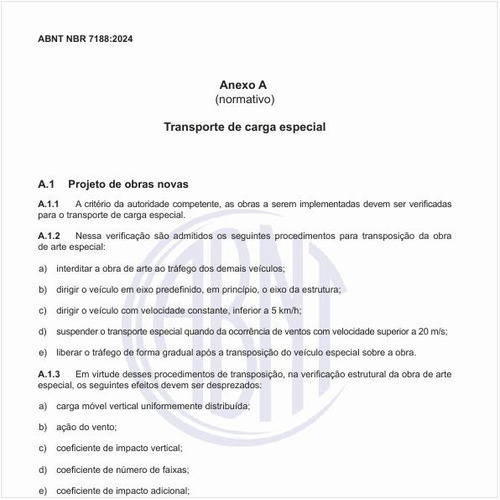 O que deve ser feito em relação ao transporte de carga especial?