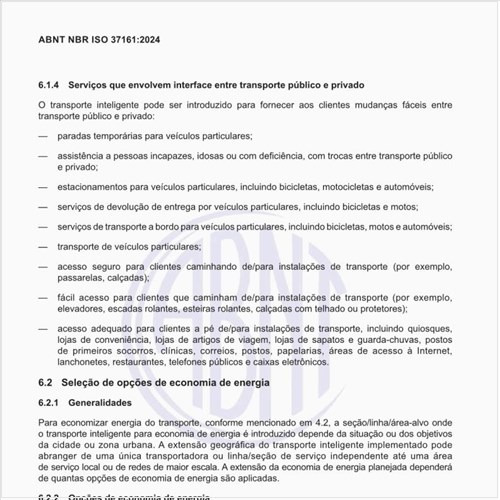 Como deve ser a introdução de transporte inteligente para economia de energia?