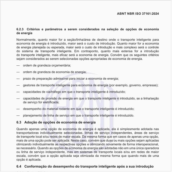 Qual é a conformação do desempenho do transporte inteligente após a sua introdução?