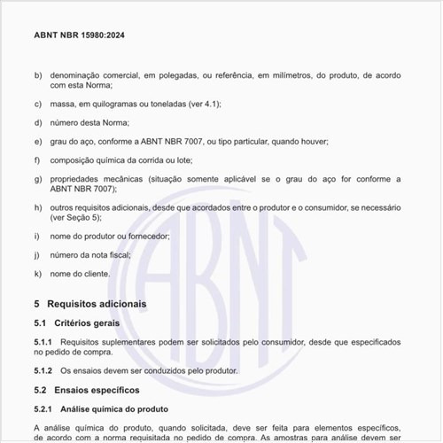 Quais são os ensaios específicos?