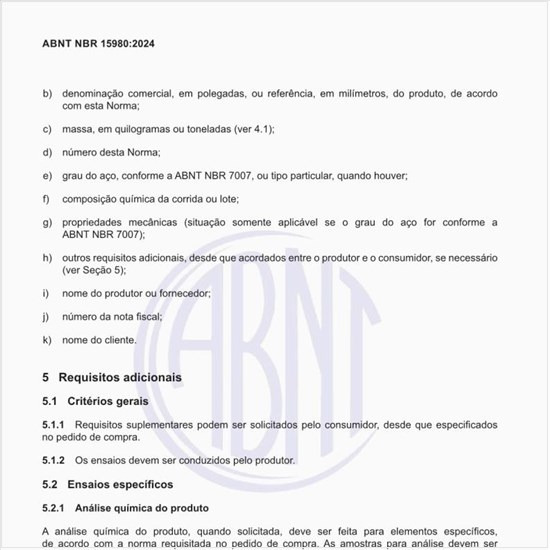 Quais são os ensaios específicos?