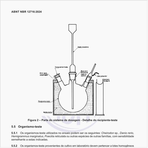 Quais podem ser os organismos-testes?