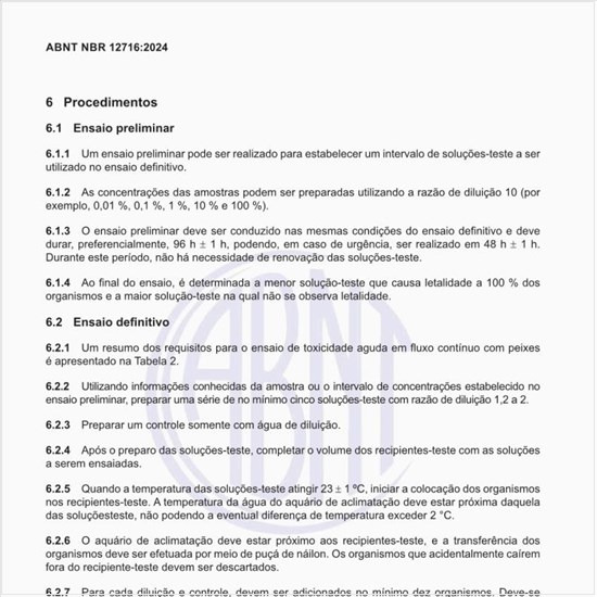 Por que se deve fazer um ensaio preliminar?