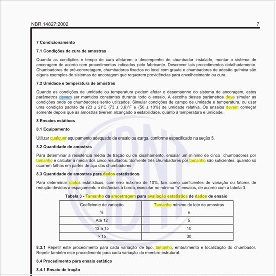 Qual deve ser o tamanho da amostragem para avaliação estatística de dados de ensaio?