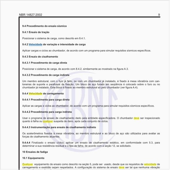 Qual deve ser a velocidade de carregamento?