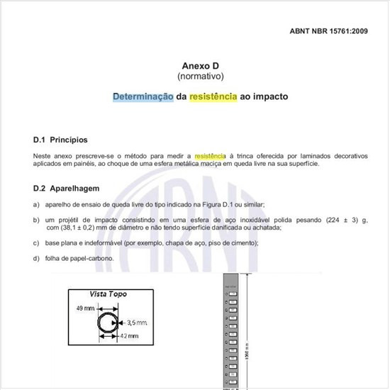 Como realizar a determinação da resistência ao impacto?