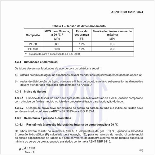 Quais devem ser os critérios para as dimensões e tolerâncias?