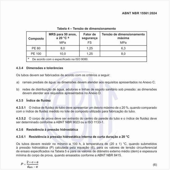 Quais devem ser os critérios para as dimensões e tolerâncias?