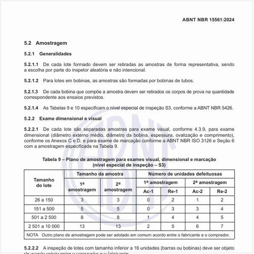 O que fazer em relação ao exame dimensional e visual?