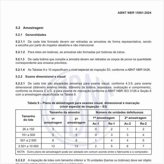 O que fazer em relação ao exame dimensional e visual?
