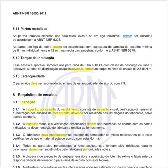 O que deve ser feito em relação à inspeção por ocasião do recebimento dos produtos?