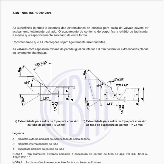 Como devem ser as extremidades para solda de topo?