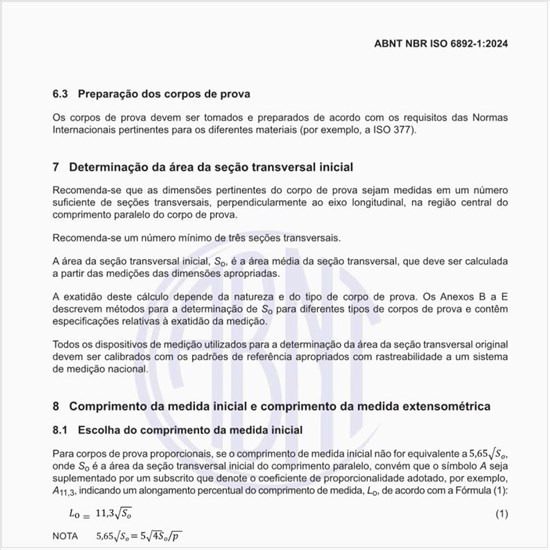 Como deve ser feita a escolha do comprimento da medida inicial?