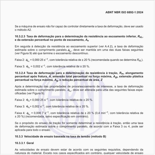 Como deve ser estimada a taxa de deformação para a determinação da resistência ao escoamento inferior?