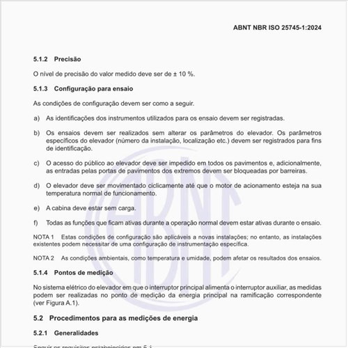 Quais os procedimentos para as medições de energia do circuito principal em movimento?
