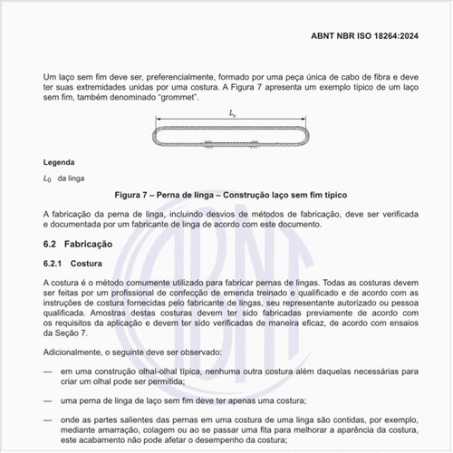 Por que a costura é o método comumente utilizado para fabricar pernas de linga?