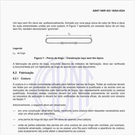 Por que a costura é o método comumente utilizado para fabricar pernas de linga?