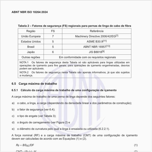 Como fazer o cálculo da carga máxima de trabalho de uma configuração de içamento?