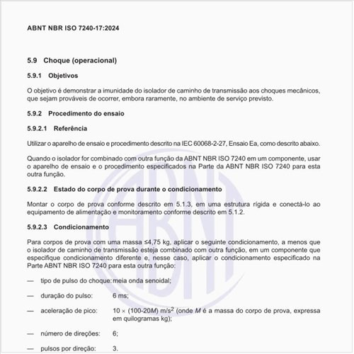 Como operacionalizar o ensaio de choque (operacional)?