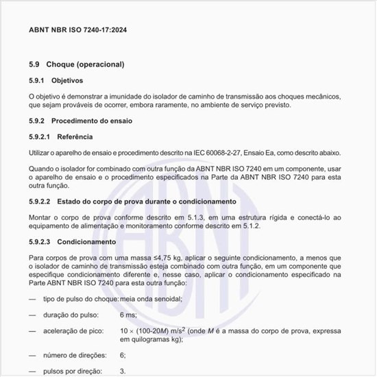 Como operacionalizar o ensaio de choque (operacional)?