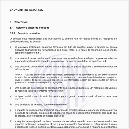 Como deve ser redigido o relatório antes da emissão?