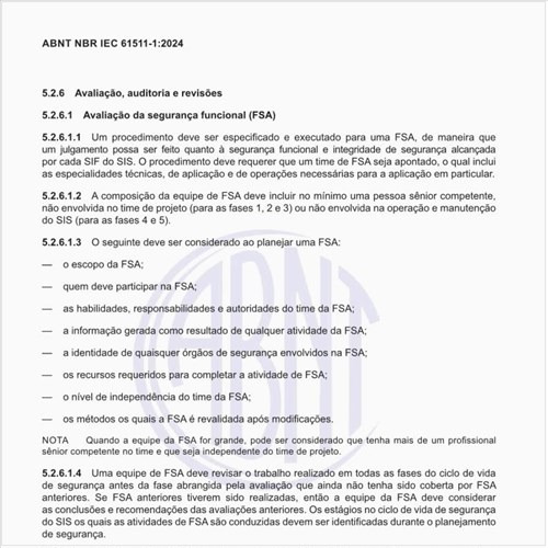 Qual o procedimento para a avaliação da segurança funcional (FSA)?