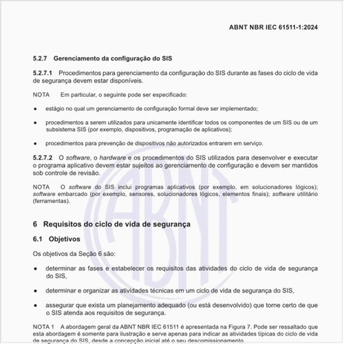 Quais são os requisitos do ciclo de vida de segurança?