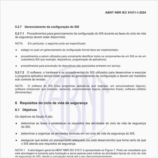 Quais são os requisitos do ciclo de vida de segurança?