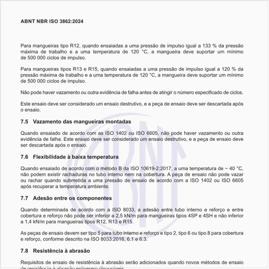 Por que deve ser feito o ensaio de adesão entre os componentes?