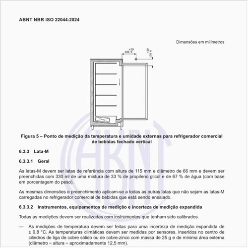 Quais devem ser os instrumentos, equipamentos de medição e incerteza de medição expandida?