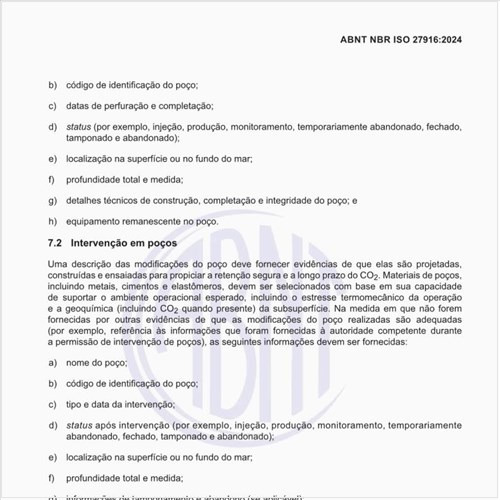 Como deve ser executada a intervenção em poços?