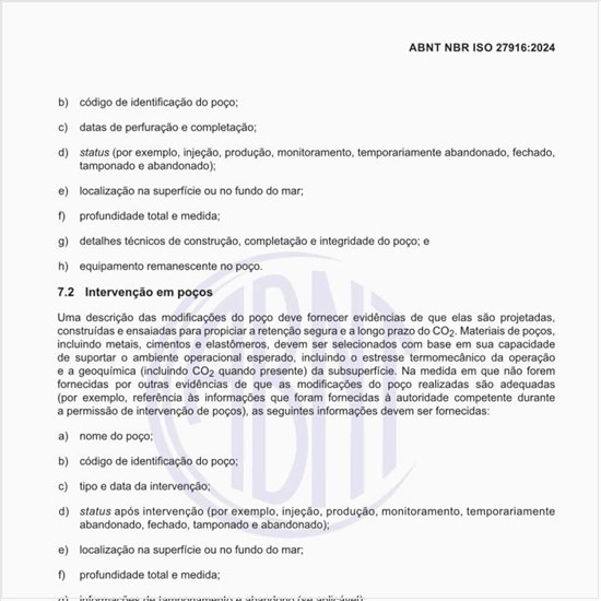 Como deve ser executada a intervenção em poços?