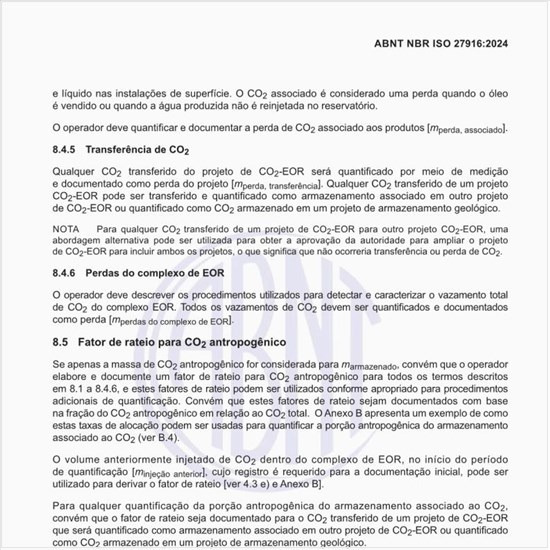 Qual é o fator de rateio para CO2 antropogênico?