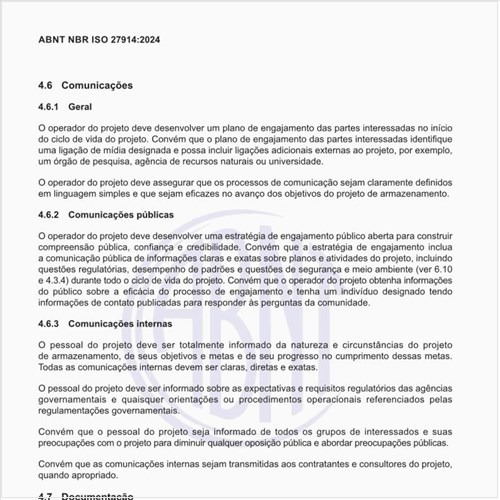 O que deve ser realizado em termos de comunicações sobre o projeto?