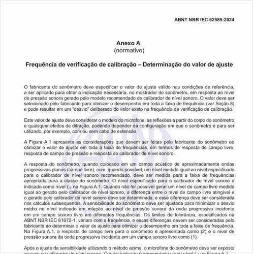 Qual é a frequência de verificação de calibração para a determinação do valor de ajuste?